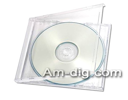 CD Jewel Case - Clear Single 10mm Assembled from Am-Dig