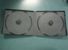 CD Jewel Case - Poly Double Black 0.375