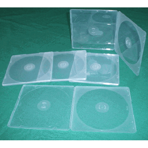 CD Jewel Case - Poly Double Clear 5mm Spine from Am-Dig