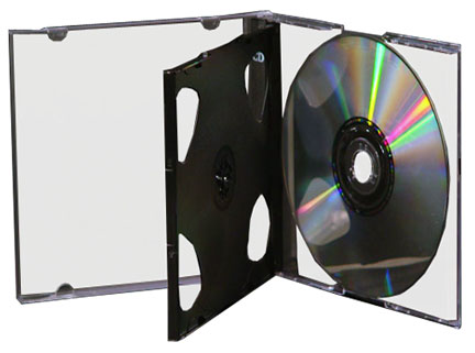 CD Jewel Case - Triple Slim 10mm Case Assembled from Am-Dig