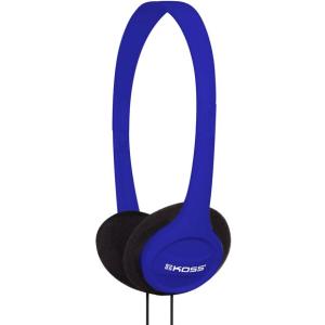 Koss Headphone, KPH7B, Portable On Ear, Blue, 4ft Cable