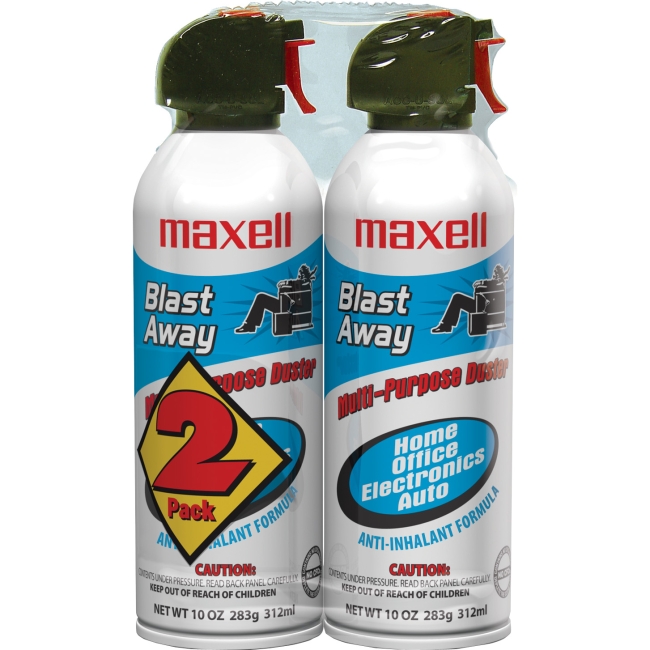Maxell 190026 Canned Air 10oz 2pk CA-4