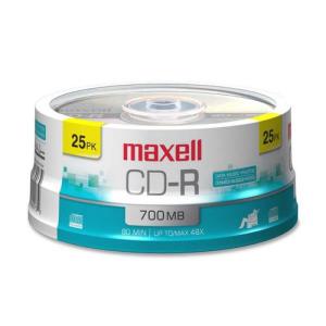 Maxell CD-R 700mb 80 min Branded 25 Spindle  from Am-Dig