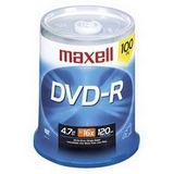 Maxell 638014 DVD-R 4.7GB 16x 100pk Spindle  from Am-Dig