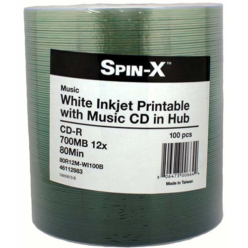 Prodisc / Spin-X 46112983 Digital Audio CDR Inkjet from Am-Dig