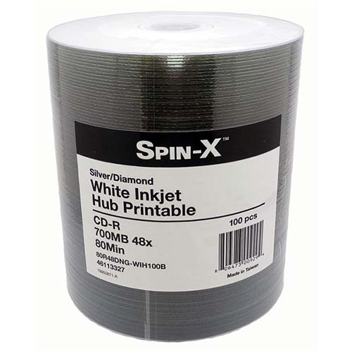 Prodisc / Spin-X 46113327: CD-R 48x Inkjet Print from Am-Dig