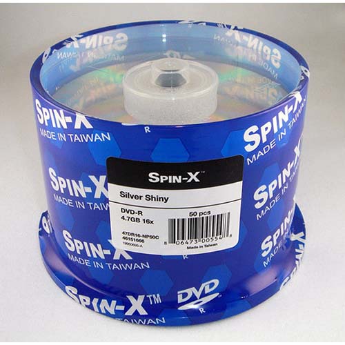 Prodisc / Spin-X 46151666: DVD-R 16x Silver Shiny from Am-Dig