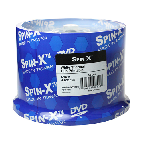 Prodisc / Spin-X 46153093: DVD-R 16x White Thermal from Am-Dig