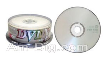 Ridata/Ritek 4x Dual Layer Branded DVD-R from Am-Dig