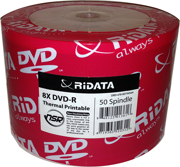 Ridata/Ritek 8x Thermal White DVD-R from Am-Dig