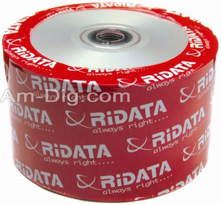 Ridata/Ritek 80min/700mb InkJet White CD-R from Am-Dig