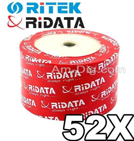 Ridata/Ritek 80min/700mb Thermal White CD-R from Am-Dig