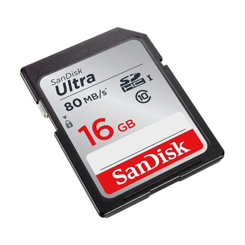 SanDisk SDSDUNC-016G-AN6IN Ultra SDHC Memory Card 16GB Class 10/UHS-I 80MB/S from Am-Dig