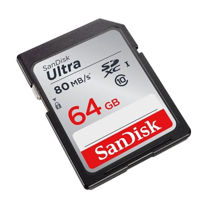 SanDisk SDSDUNC-064G-AN6IN Ultra SDHC Memory Card 64GB Class 10/UHS-I from Am-Dig