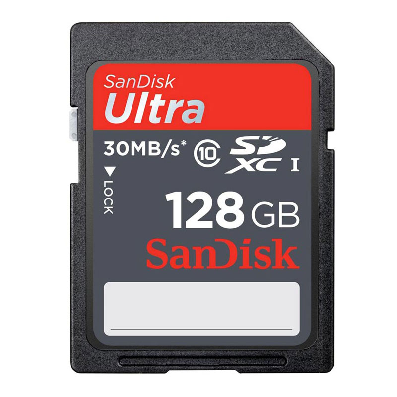 SanDisk SDSDUNC-128G-AN6IN Ultra SDXC Memory Card 128GB Class 10/UHS-I from Am-Dig