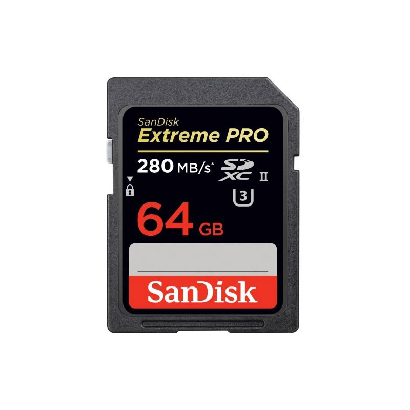 SanDisk SDSDXPK-064G-ANCIN Extreme Pro 300/26 64GB UHS-II UHS Speed Class 3 from Am-Dig