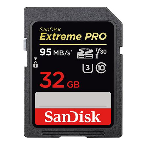 SanDisk SDSDXXG-032G-ANCIN Extreme Pro SDHC Memory Card 32GB High Capacity UHS-I 95/90MB/S SDHC from Am-Dig