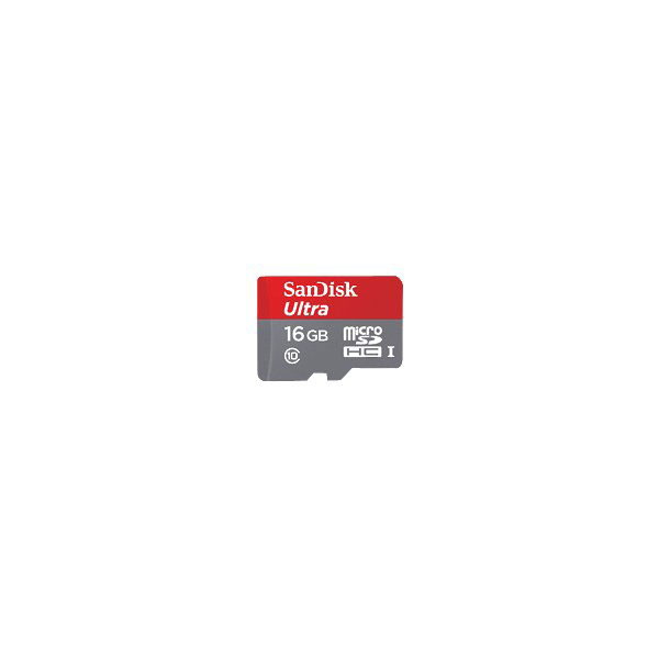 SanDisk SDSQUNC-016G-AN6MA Ultra microSDHC Memory Card 16GB Class 10/UHS-I With Adapter from Am-Dig