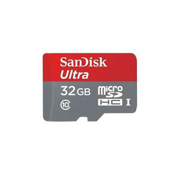 SanDisk SDSQUNC-032G-AN6MAUltra microSDHC Memory Card 32GB Class 10/UHS-I With Adapter from Am-Dig