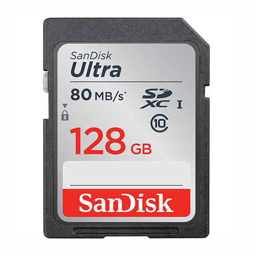 SanDisk SDSDUNR-128G-AN6IN Ultra SDHC Memory Card 128GB C10 U1 UHS 100MB/s from Am-Dig