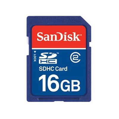 SanDisk SDSDB-016G-A46 SDHC Memory Card 16GB Class 4 Retail Pkg from Am-Dig
