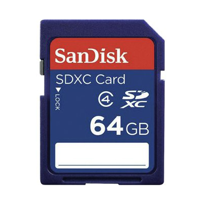 SanDisk SDSDB-064G-A46 SDXC Memory Card 64GB Class 4 Retail Pkg from Am-Dig