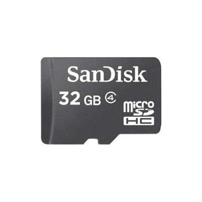 SanDisk SDSDQ-032G-A46A microSDHC Memory Card 32GB Class 4 With Adapter from Am-Dig