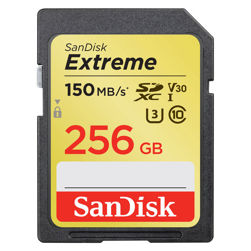 SanDisk SDSQXA1-256G-AN6MA Extreme microSDXC Memory Card 256GB UHS-I 4K Class 10 w/ Adapter from Am-Dig