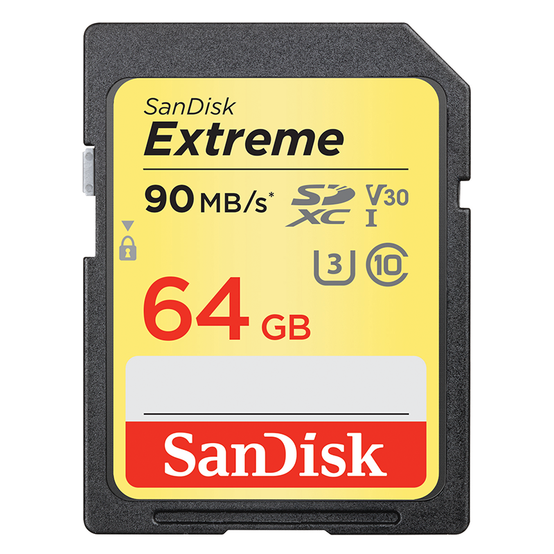 SanDisk SDSDXV6-064G-ANCIN Extreme SDXC Memory Card 64GB UHS-I up to 150MB/s from Am-Dig