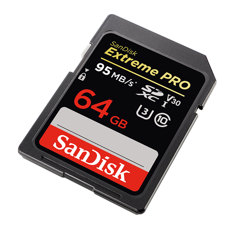 SanDisk SDSDXXY-064G-ANCIN Extreme Pro SDXC Memory Card 64GB UHS-I Up to 170MB/s read speeds from Am-Dig
