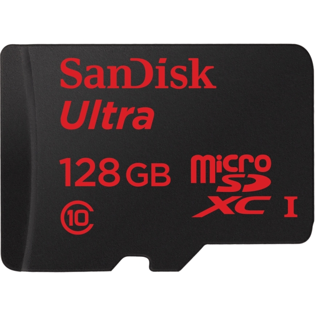 SanDisk SDSQUNC-128G-AN6IA Ultra microSDHC Memory Card 128GB Class 10/UHS-I from Am-Dig