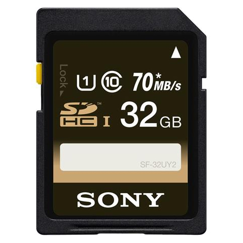 You may also be interested in the Sony SF16UY2/TQ SDHC Memory Card 16GB Class 10.