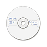 TDK BDR50 Blu-ray Dual Layer 50GB Write Once 2X Profess
