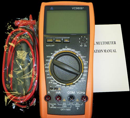 Victor VC9806+ 4 1/2 Handheld Digital Multimeter from Am-Dig