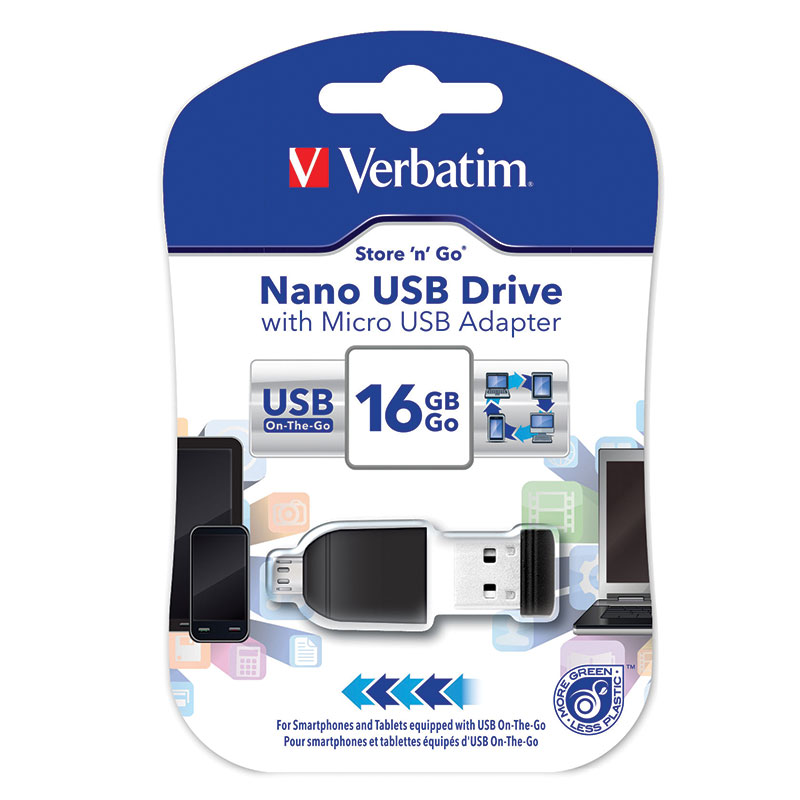 Verbatim 49821 Store n Go Nano USB Flash 16GB