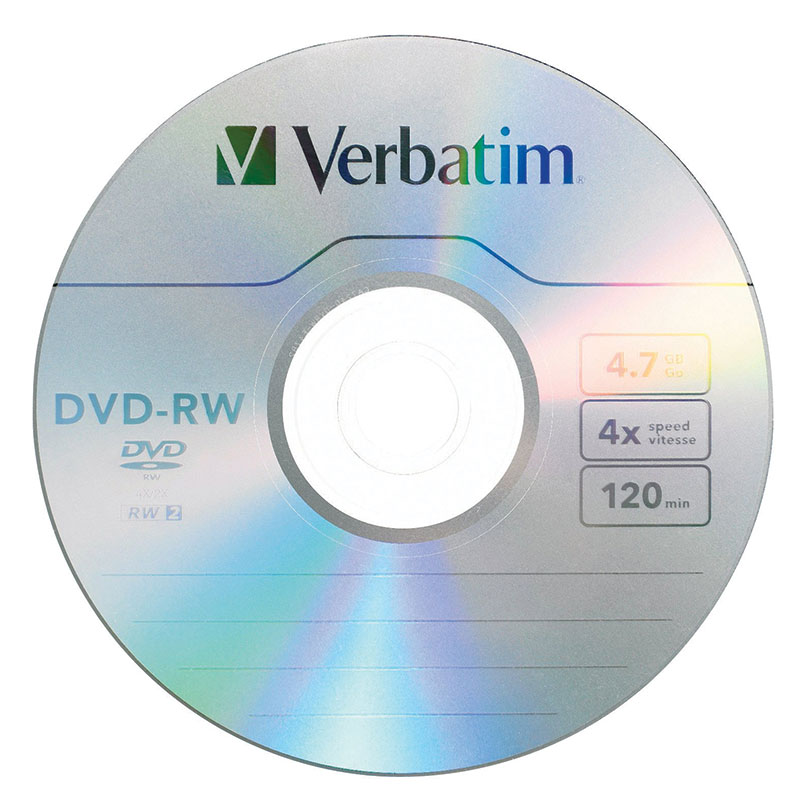 Verbatim 94836 DVD-RW 4.7GB 4x With Jewel-1pk Slim from Am-Dig