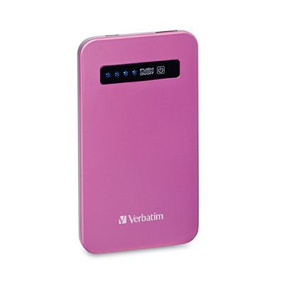 Verbatim 98452: Pink Ultra-Slim Power Pack USB from Am-Dig
