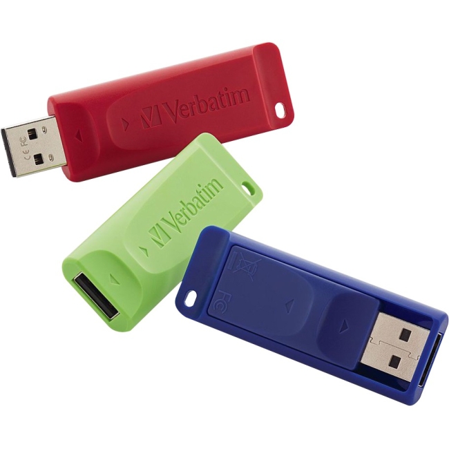 Verbatim 98703 Store n Go USB Flash Drive 3pk