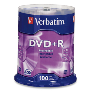You may also be interested in the Verbatim 95097 AZO DVD+R 4.7GB 16x-10pk Slim Case.