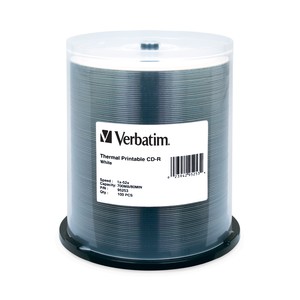 Verbatim 95253 CD-R 80MIN 52X WTP 100 SPN EVR/PRI from Am-Dig