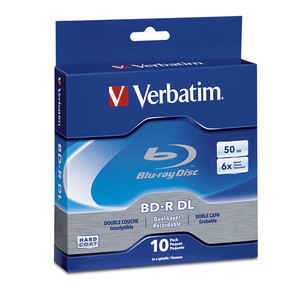 Verbatim 97335 BD-R DL 50GB 6x Branded-10pk  from Am-Dig