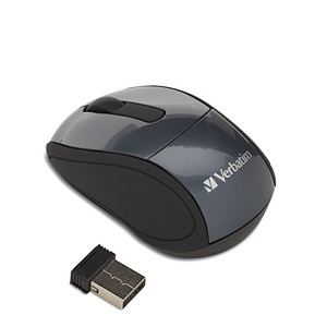 Verbatim 97470 Wireless Mini Travel Mouse Graphite