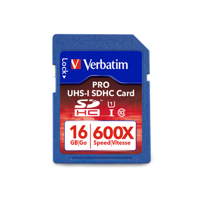 Verbatim 98046: Pro SDHC Memory Card, 16GB, 600X from Am-Dig
