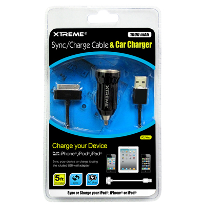 Xtreme 88923 Car Charger Cable - 5in