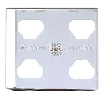 CD Jewel Case - White Single 10mm Assembled from Am-Dig