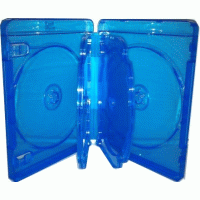 Blu-Ray Case - Light Blue 5 Disc Holder 22mm