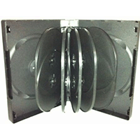 DVD Case - Black Twelve Disc Holder