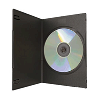 DVD Case - Black Single 5mm - Ultra Slim