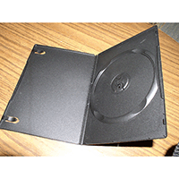 DVD Case - Black Single 7mm Spine Super Slim