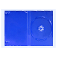 DVD Case - Single Disc Holder Blue 14mm Spine